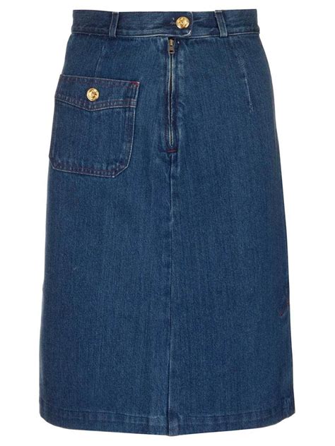 vintage gucci skirt|gucci skirt denim.